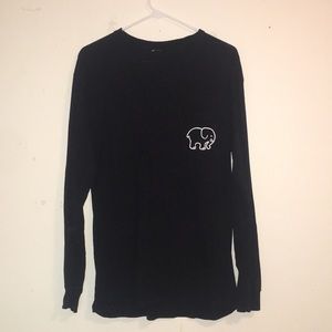 IVORY ELLA BLACK LONG SLEEVE W POCKET